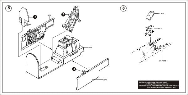 Aires 4223 P-51B/C Mustang cockpit set 1/48 TAMIYA – immagine 3