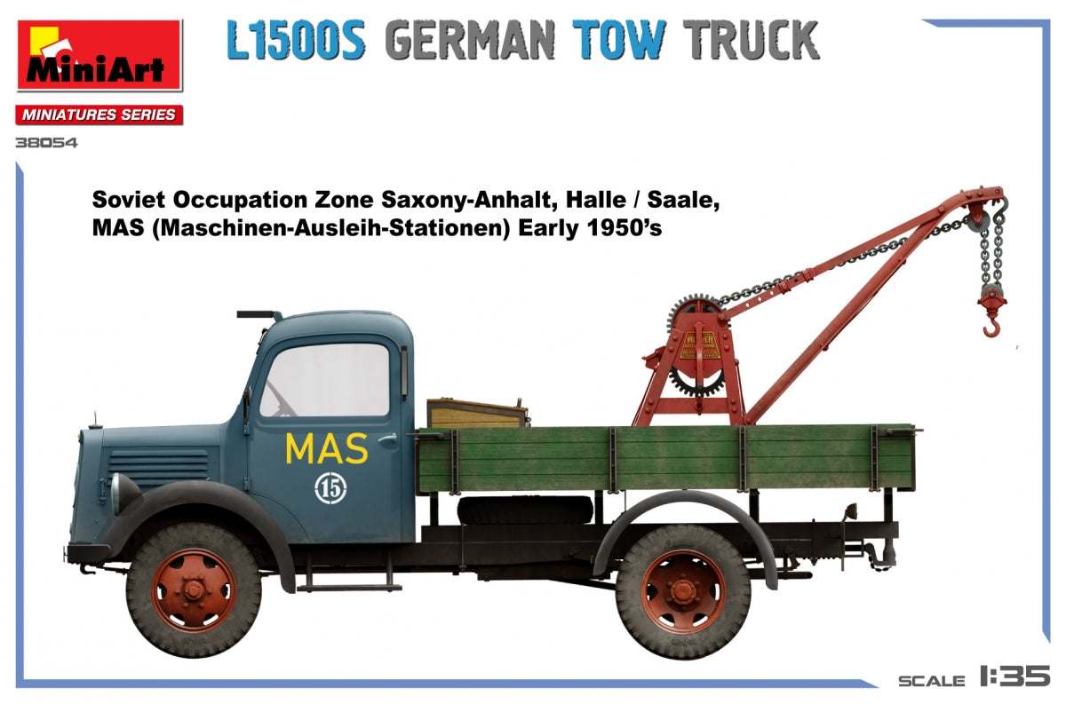 MiniArt 38054 L1500S GERMAN TOW TRUCK 1/35 – immagine 5