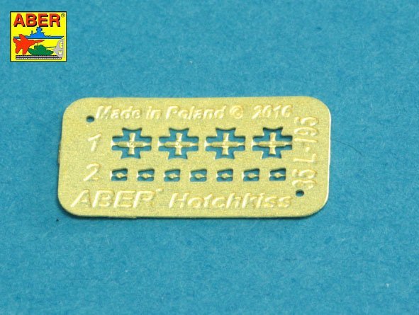 Aber 35L-235 Barrels for British WWI Tank Mk.I Male – 6 pdr. gun x 2 pcs. &amp;amp;amp;amp;amp;amp;amp;amp; 8mm Hotchkiss m.1909 x 3 pcs. 1/35 – immagine 8