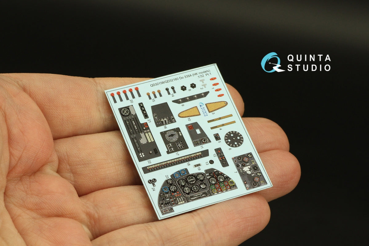 Quinta Studio QD32160 Do 335A-10 3D-Printed &amp;amp; coloured Interior on decal paper (HK models) 1/32 – zdjęcie 5