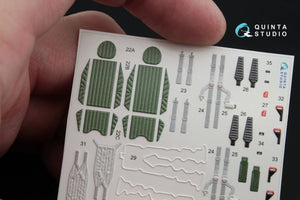 Quinta Studio QD48007 Yak-130 3D-Printed &amp;amp; coloured Interior on decal paper (for Zvezda kits) 1/48 – immagine 5