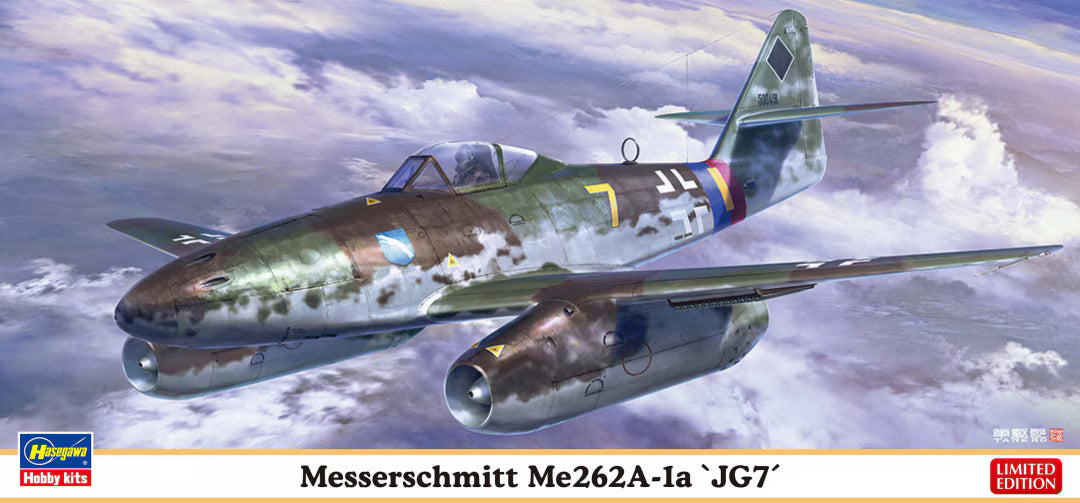 Hasegawa 02532 Messerschmitt Me262A-1a &amp;quot;JG7&amp;quot; 1/72