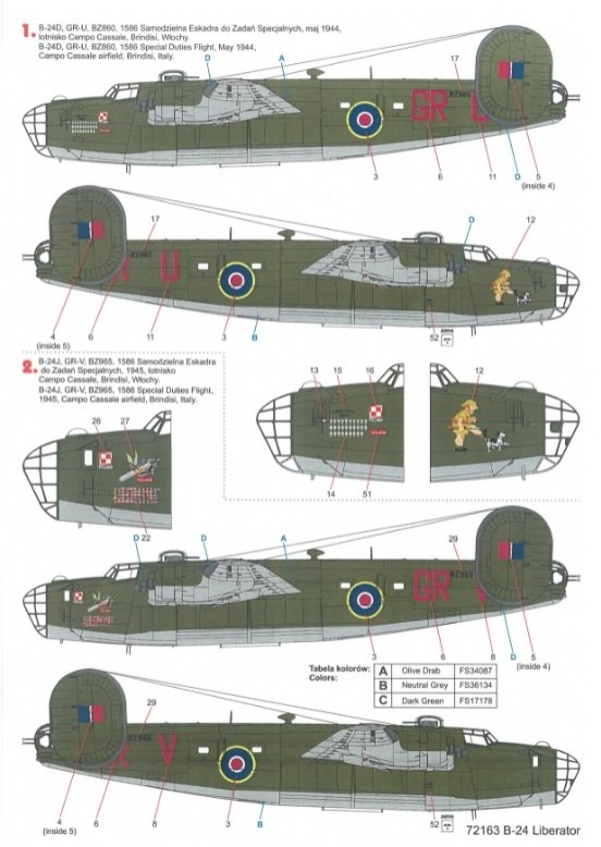 Techmod 72163 B-24 Liberator 1/72 – immagine 4