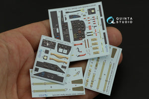 Quinta Studio QD32074 Me 262B1a/U-1 3D-Printed &amp;amp; coloured Interior on decal paper (Revell) 1/32 – immagine 11