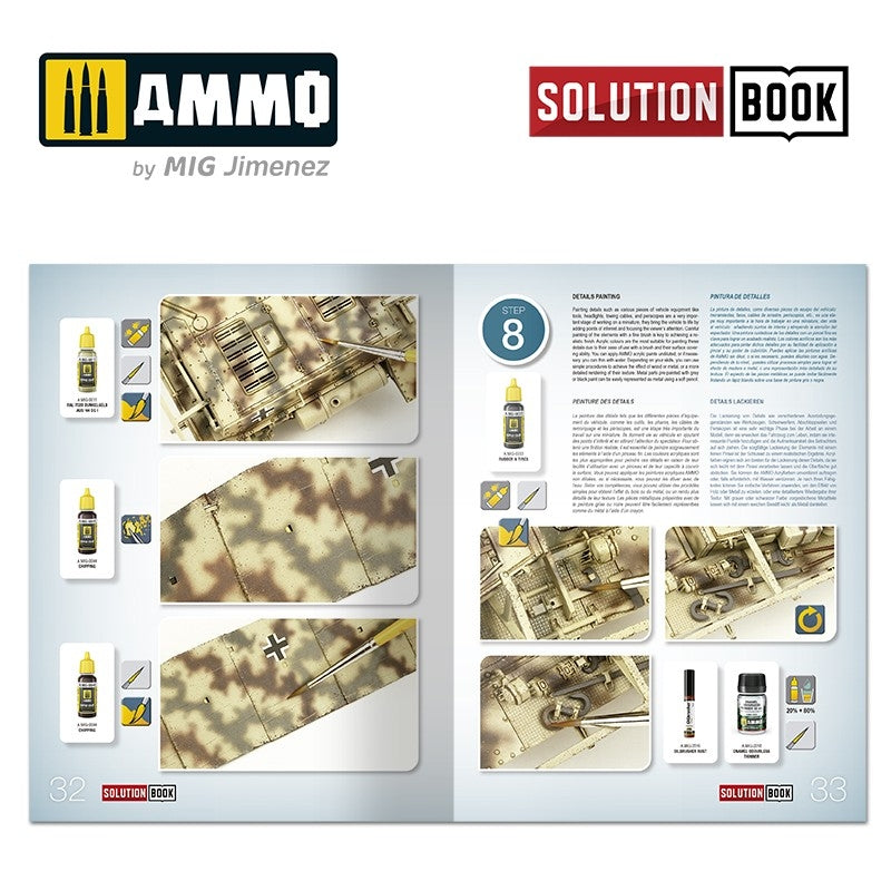 Ammo of Mig 6527 How to Paint WWII German Mid-War Vehicles SOLUTION BOOK 21 (Multilingual Book) – immagine 10