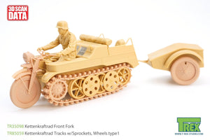 T-Rex Studio TR35098 Kettenkaraftrad Front Fork 1/35 – zdjęcie 6