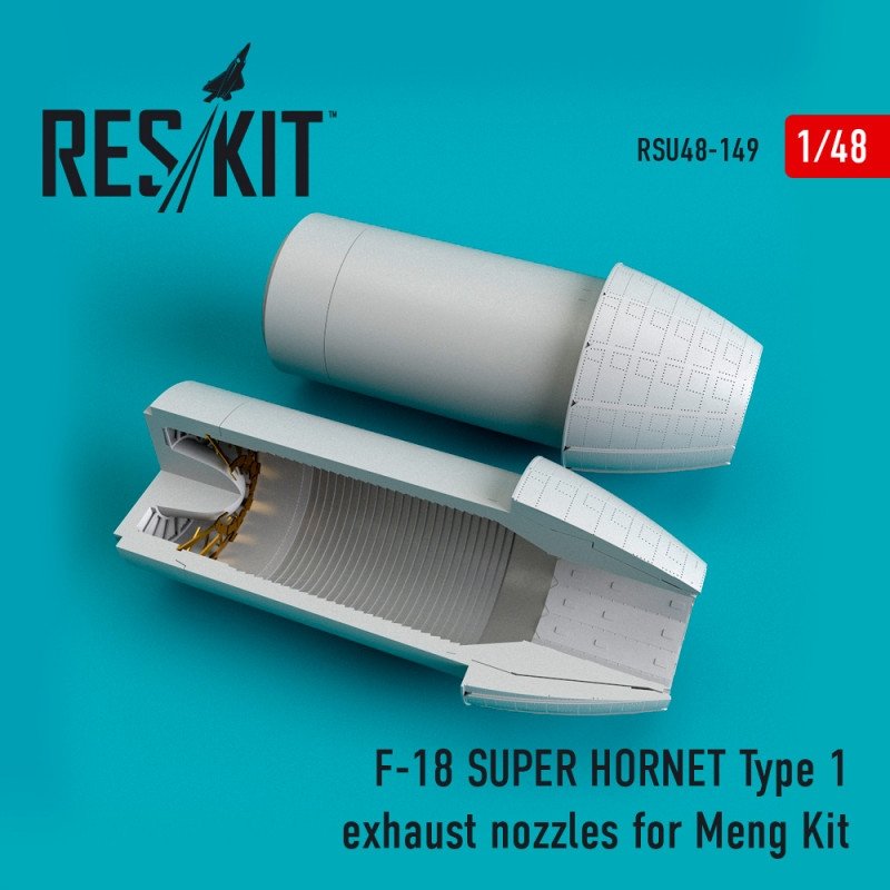 RESKIT RSU48-0149 Buses d'échappement Type 1 pour maquette MENG F-18 Super Hornet au 1/48