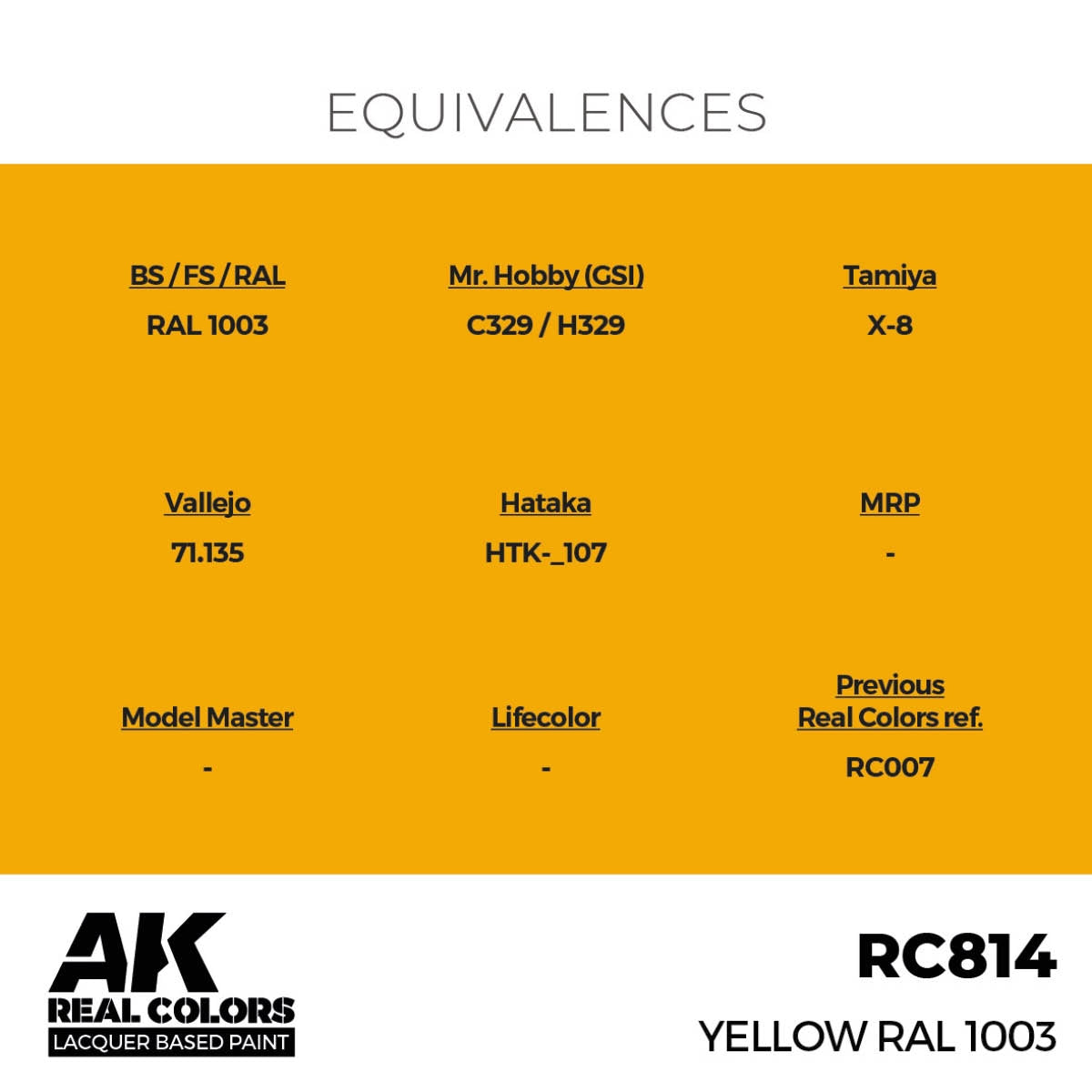 AK Interactive RC814 Yellow RAL 1003 17 ml – imagen 3