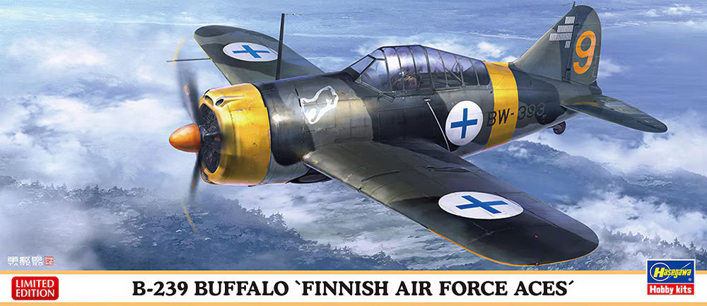 Hasegawa 02533 B-239 Buffalo &amp;quot;Finnish Air Force Aces&amp;quot; 1/72