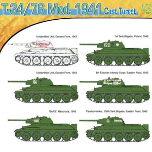 Dragon 7262 T-34/76 Mod.1941 Cast Turret 1/72 – zdjęcie 4