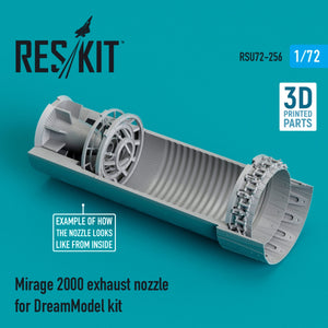 RESKIT RSU72-0256 MIRAGE 2000 EXHAUST NOZZLE FOR DREAMMODEL KIT (3D PRINTED) 1/72 – immagine 2