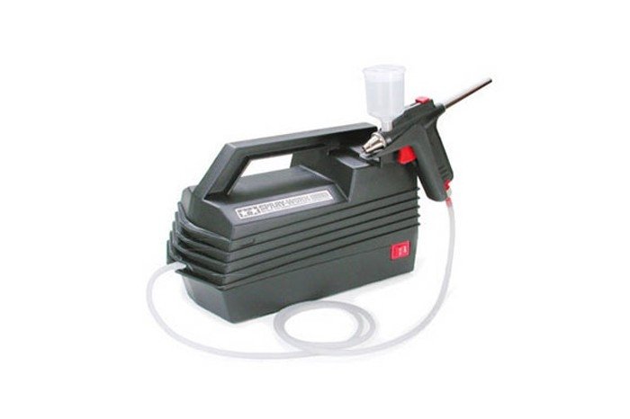 Tamiya 74520 SPRAY-WORK BASIC AIR COMPRESSOR w/AIRBRUSH – zdjęcie 2
