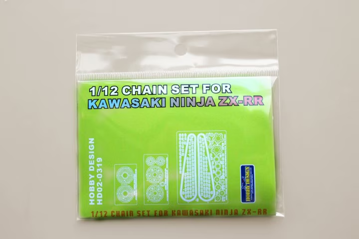Hobby Design HD02-0319 Chain Set For Kawasaki Ninja ZX-RR for Tamiya 1/12 – zdjęcie 2