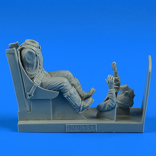 Aerobonus 320131 Figurine de pilote de l&amp;#39;US Navy (Seconde Guerre mondiale) avec siège pour F4U Corsair (Trumpeter, échelle 1/32)