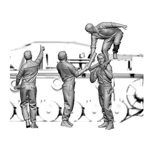 Glowel Miniatures 48007 German Tank crew loadin ammo 1/48 – Bild 2