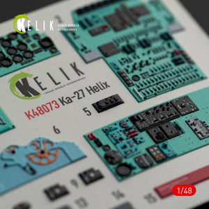 KELIK K48073 Ka-27 Helix interior 3D decals for HobbyBoss kit 1/48 – immagine 6