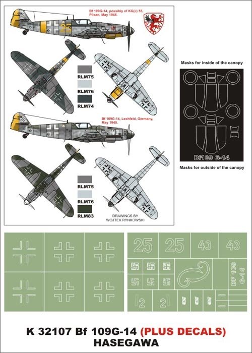Montex K32107 Bf 109G-14 1/32