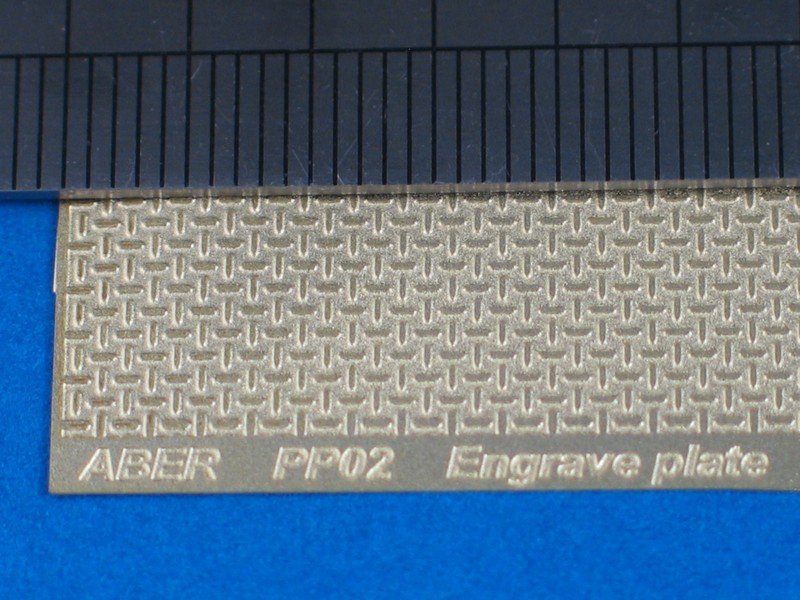 Aber PP02 Engrave plate (88 x 57mm) - pattern 02