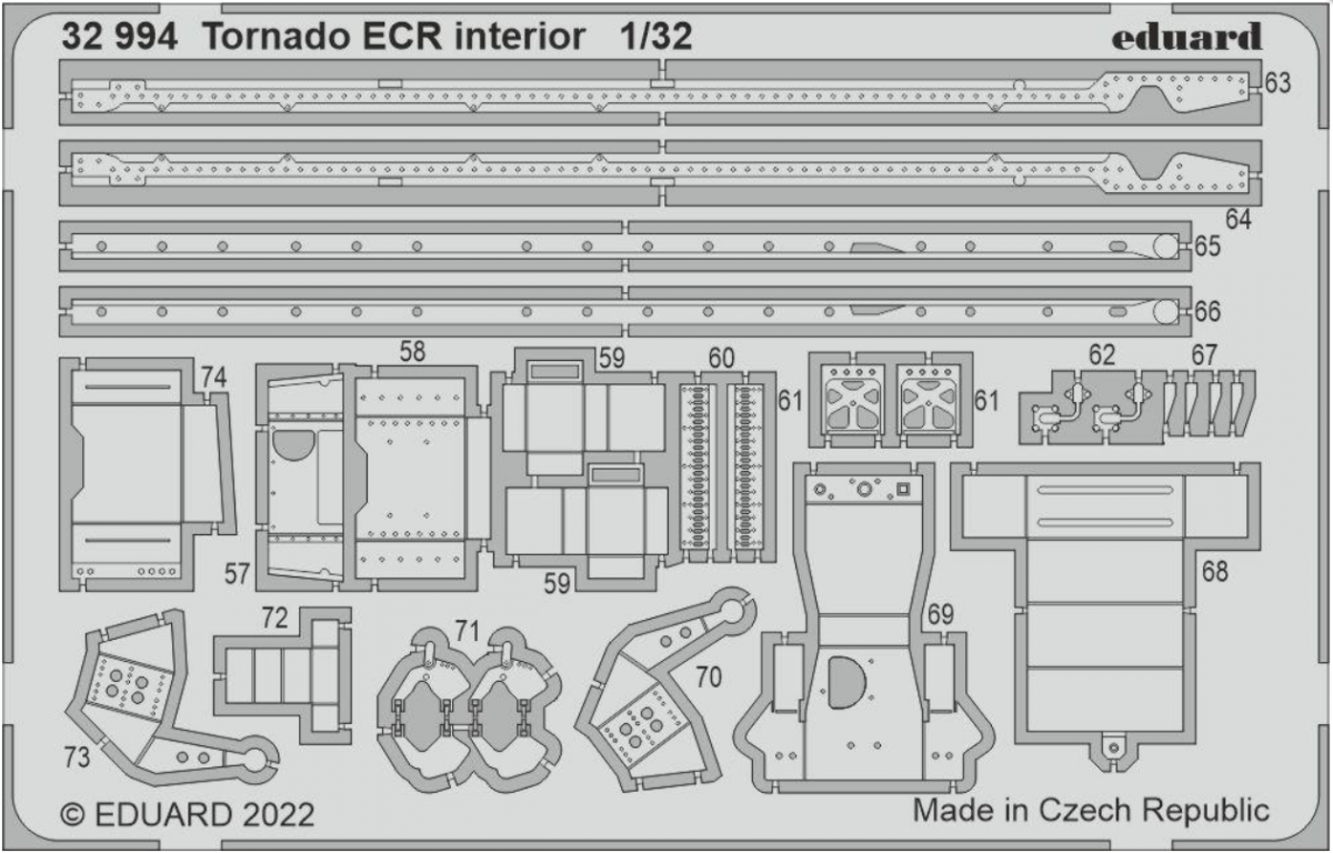 Eduard 32994 Tornado ECR interior ITALERI 1/32 – zdjęcie 3