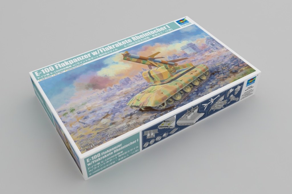 Trumpeter 09586 E-100 Flakpanzer w/Flakrakete Rheintocher I 1/35 – immagine 2