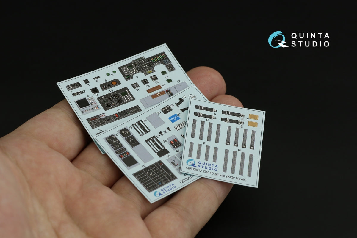 Quinta Studio QD32079 OV-10D 3D-Printed &amp;amp; coloured Interior on decal paper (KittyHawk) 1/32 – immagine 3