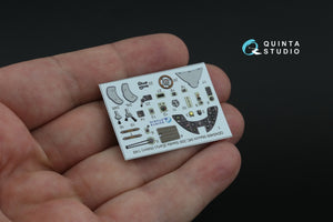 Quinta Studio QD48466 Macchi MC.200 Saetta (Early) 3D-Printed coloured Interior on decal paper (Italeri) 1/48 – immagine 5