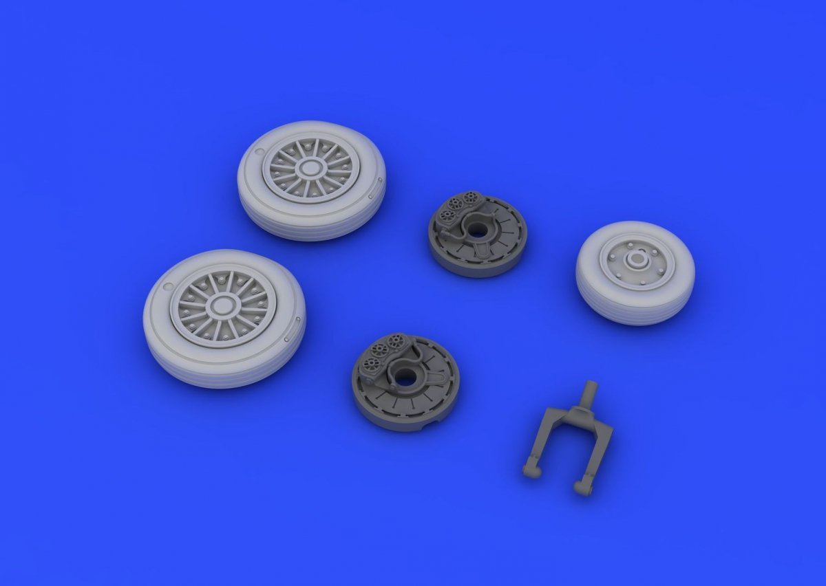 Eduard 648213 A-4E wheels early 1/48 (EDUARD, HASEGAWA) – zdjęcie 4