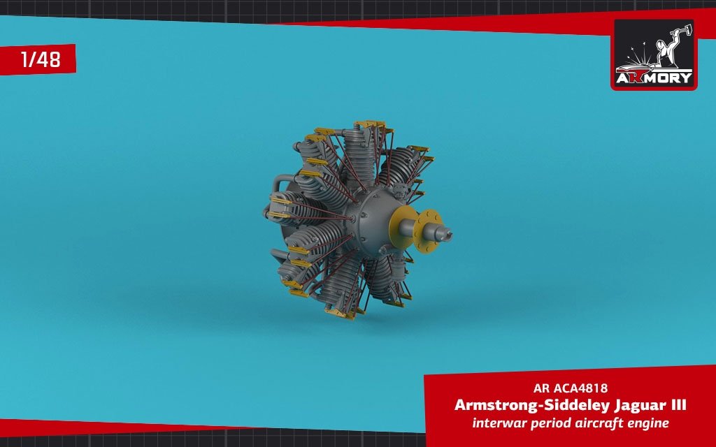 Armory Models ACA4818 A.S. Jaguar-III aircraft engine 1/48 – imagen 5