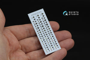 Quinta Studio QD48566 British WWII Cockpit instrument gauges 3D-Printed &amp;amp; coloured Interior on decal paper (All Kits) 1/48 – immagine 4