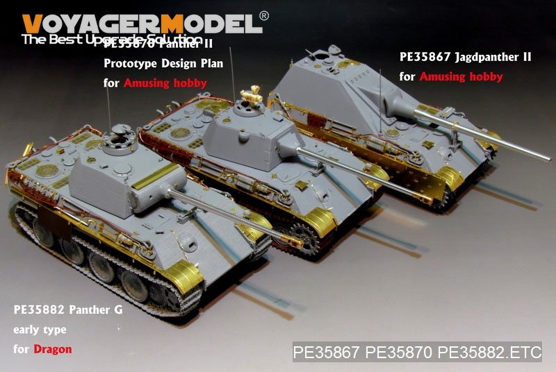 Voyager Model PE35870 WWII German Panther II Prototype Design Plan basic for AMUSING HOBBY 1/35 – Bild 9
