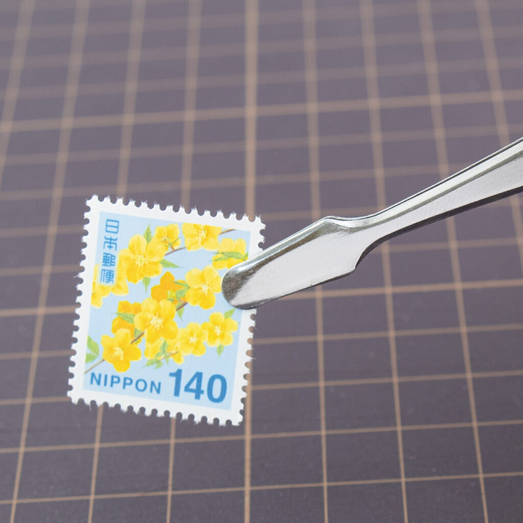 Mineshima F-6 Flat Stamp tweezers 125mm – immagine 2