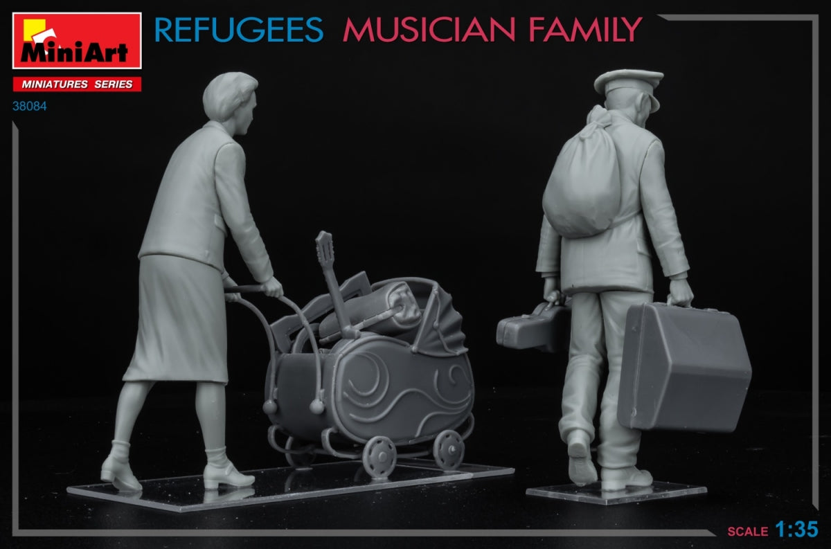 MiniArt 38084 REFUGEES. MUSICIAN FAMILY 1/35 – immagine 4
