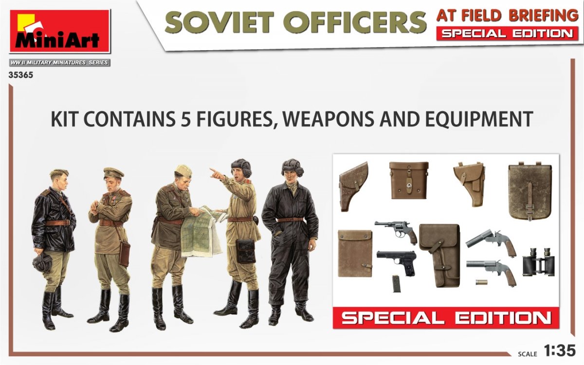 MiniArt 35365 SOVIET OFFICERS AT FIELD BRIEFING. SPECIAL EDITION 1/35 – Bild 2