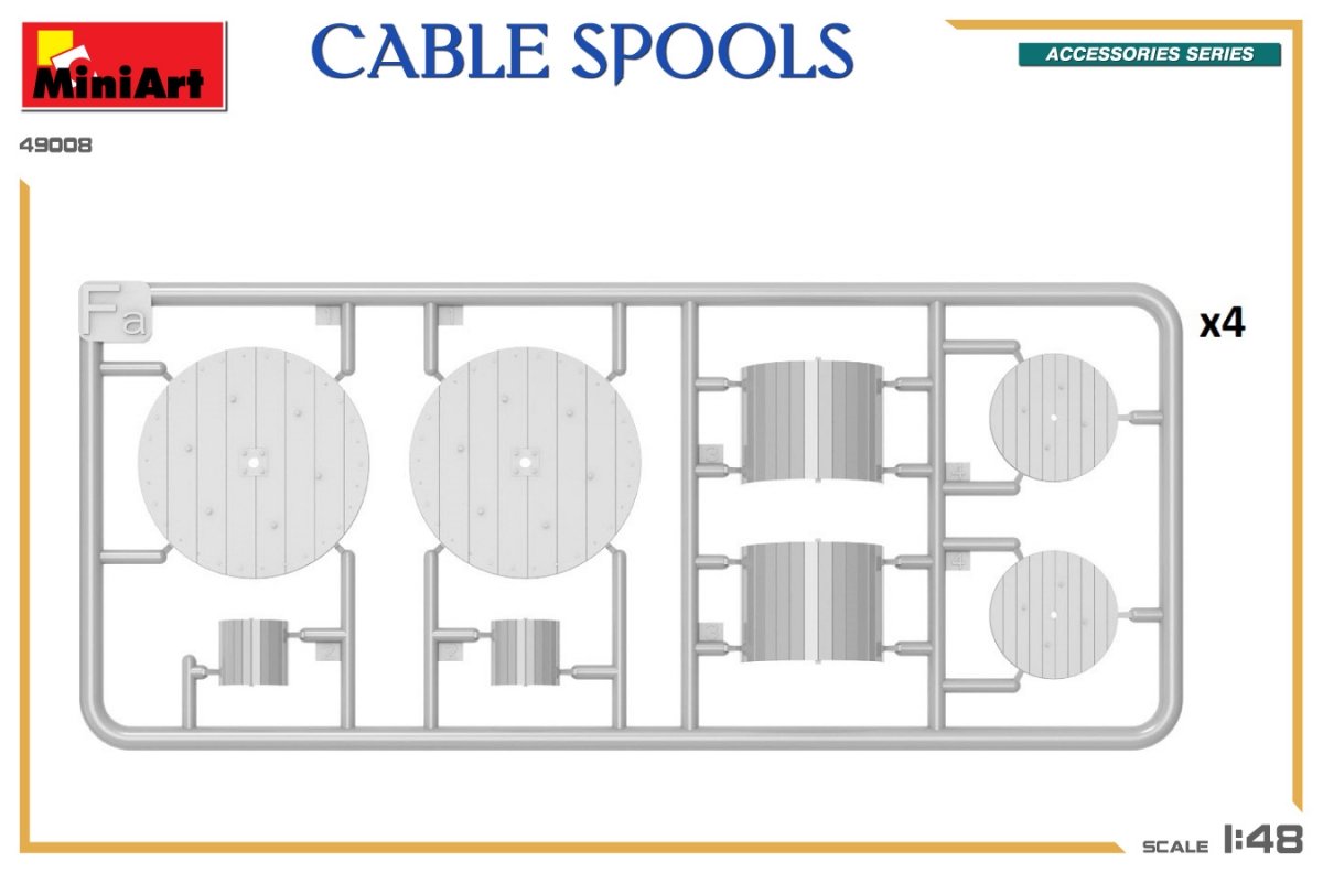 MiniArt 49008 CABLE SPOOLS 1/48 – zdjęcie 3