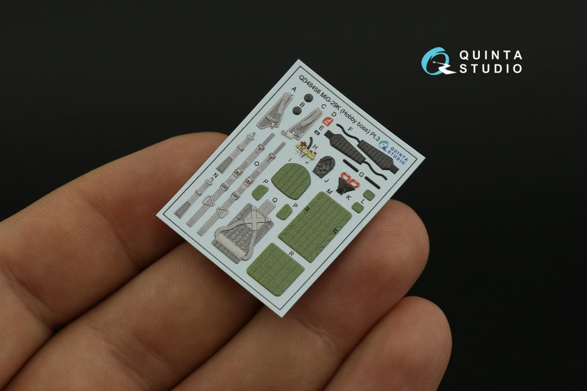 Quinta Studio QD48453 MiG-17F 3D-Printed coloured Interior on decal paper (AMMO/Kinetic) 1/48 – Bild 8