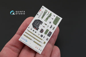 Quinta Studio QD48065 P-51D (Early) 3D-Printed &amp;amp; coloured Interior on decal paper (for Eduard kit) 1/48 – immagine 2