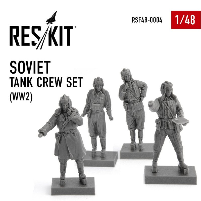 RESKIT RSF48-0004 Coffret d'équipage de char soviétique (Seconde Guerre mondiale) 1/48