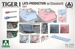 Takom 2199 Tiger I Late Production w/zimmerit Sd.Kfz. 181 Pz.Kpfw. VI Ausf. E (Late/Late Command) 1/35 – Bild 6