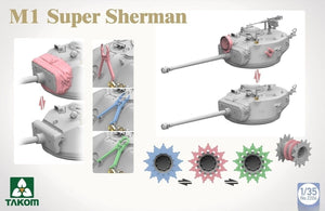 Takom 2205W M4A1(76w)HVSS + M1 Super Sherman + US Army Tank Crewman Sherman Box Limited Edition 1/35 – image 7