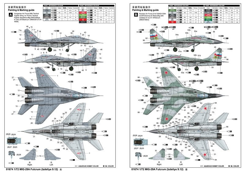 Trumpeter 01674 MIG-29A Fulcrum Izdeliye 9.12 – Bild 3