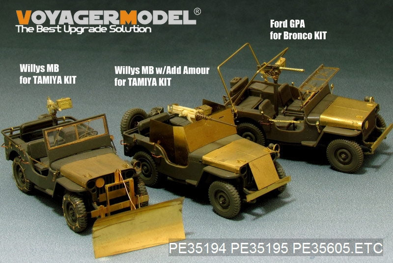 Maquette Voyager PE35605 Ford GPW américaine de la Seconde Guerre mondiale, 1/4 tonne, modèle 1942, pour Bronco 35107, échelle 1/35 – image 7