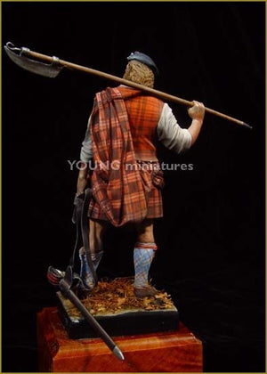 Young Miniatures YH9004 Highland Clansman 1746 90mm – immagine 5