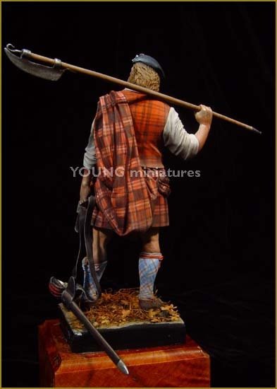 Young Miniatures YH9004 Highland Clansman 1746 90mm – immagine 5