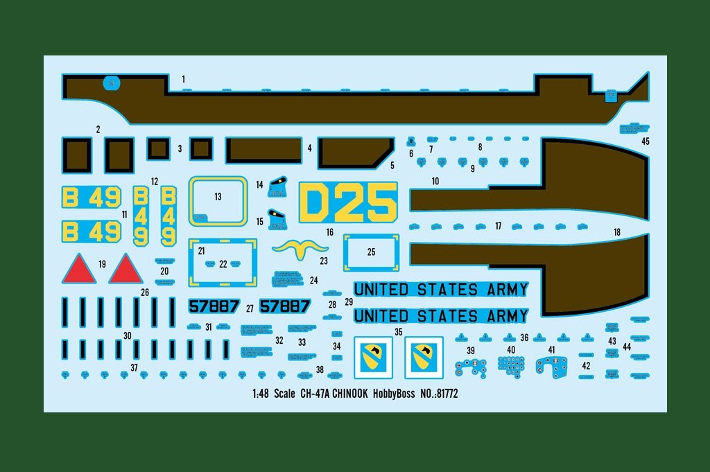 Hobby Boss 81772 CH-47A Chinook 1/48 – Bild 9