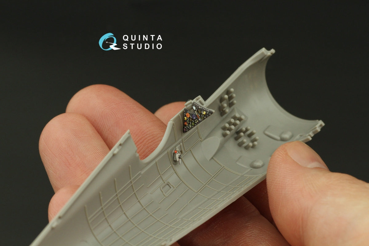 Quinta Studio QD48335 PZL P.11c 3D-Printed &amp;amp; coloured Interior on decal paper (Arma Hobby) 1/48 – immagine 7