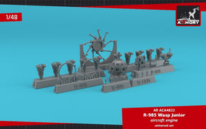 Armory Models ACA4822 R-985 Wasp Junior US aircraft engine 1/48 – Bild 3