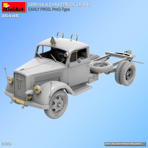 Miniart 35445 GERMAN 3t CARGO TRUCK 3,6-36S EARLY PROD. PmQ-Type 1/35 – immagine 12