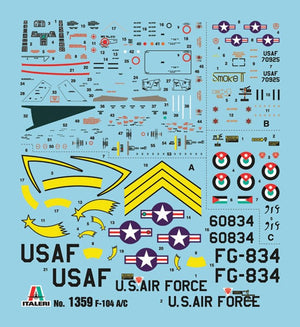 Italeri 1359 F-104 A/C STARFIGHTER 1/72 – immagine 3