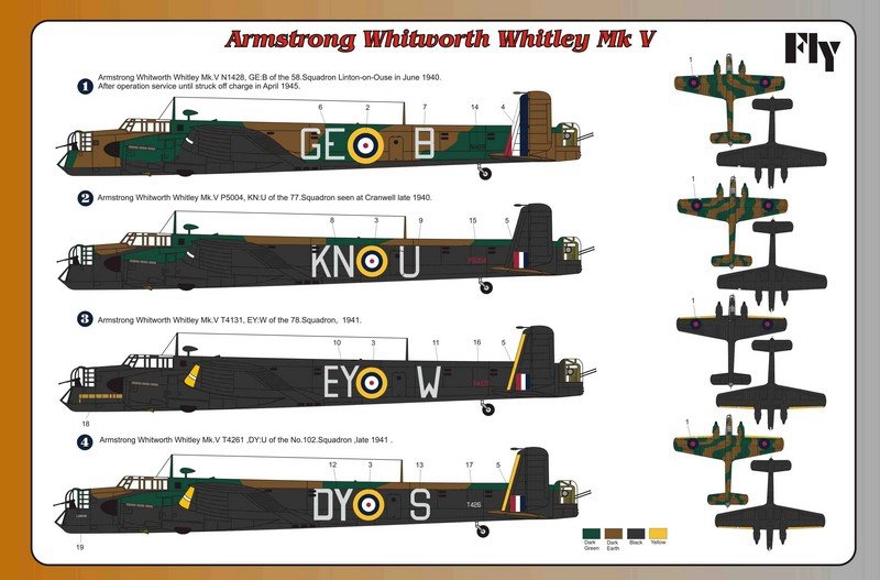 Fly 72006 Armstrong Whitworth Whitley Mk.V 1/72 – image 3