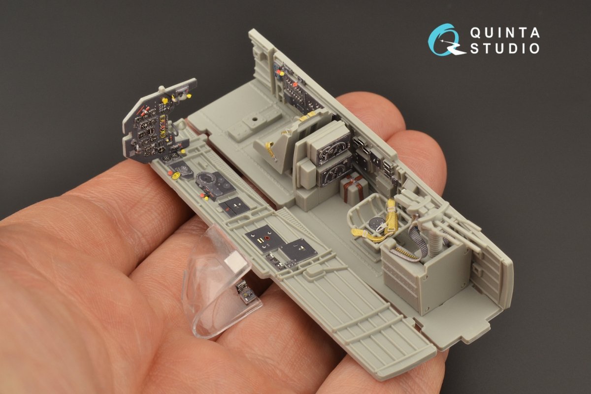 Quinta Studio QD48207 Ju 87D/G 3D-Printed &amp;amp; coloured Interior on decal paper ( Italeri ) 1/48 – immagine 7